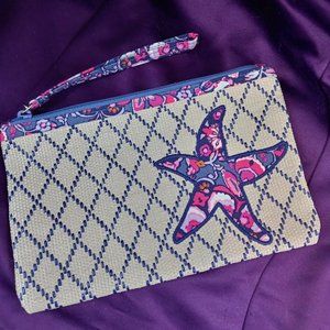 Vera Bradley Wristlet Magenta Medallion Starfish